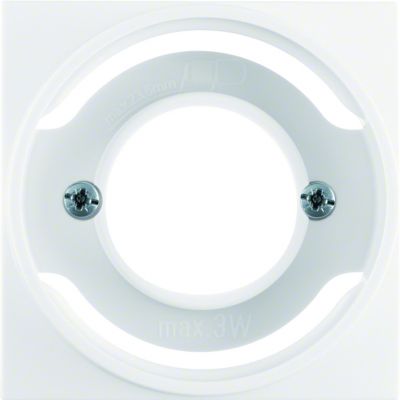 BERKER B.Kwadrat Płytka czołowa do sygnalizatora świetlnego E14 krem 5311988982 HAGER (5311988982)