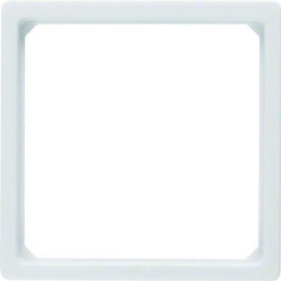 BERKER Q.x Pierścień adaptacyjny do płytki czołowej 50x50mm biały aksamit 11096079 HAGER (11096079)