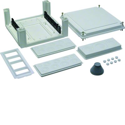 univers Z Obudowa przyłączeniowa pusta wspornik szyn Cu 40mm IP54 U84S4 HAGER (U84S4)