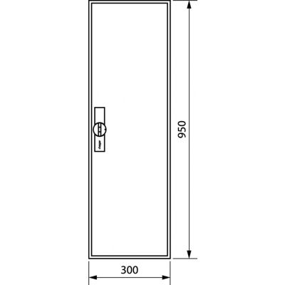 univers Obudowa FW pusta IP44 kl.II 950x300x160 FWB61D HAGER (FWB61D)