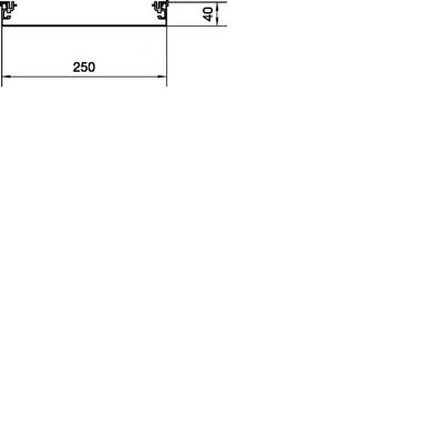 tehalit.AK Podstawa kanału napodł 1-str skos pokrywy 250x40mm stal AKU2500401 HAGER (AKU2500401)