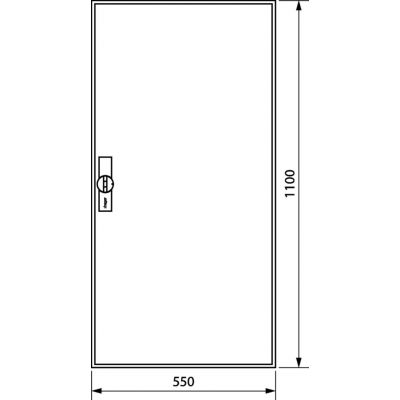 univers Obudowa FW pusta IP44 kl.II 1100x550x160 FWB72D HAGER (FWB72D)