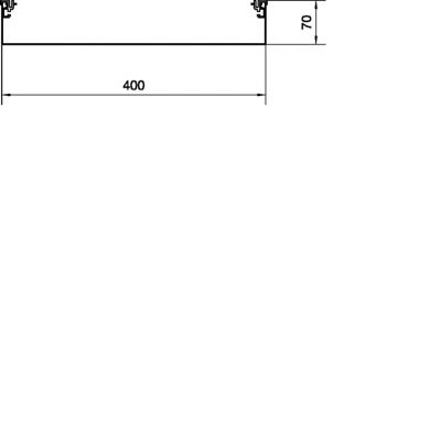 tehalit.AK Podstawa kanału napodł 2-str skos pokrywy 400x70mm stal AKU4000702 HAGER (AKU4000702)