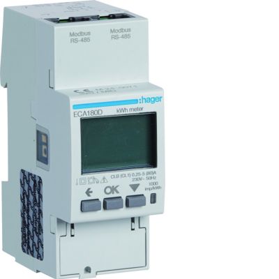 agardio.measure Licznik energii elektrycznej 1-fazowy, 80A 2M, AGARDIO, MID (ECA180D)