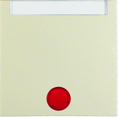 BERKER B.Kwadrat Klawisz z 5 dołączonymi soczewkami i pole opisowe do łączników 1-klawiszowych krem 5316288992 HAGER (5316288992)