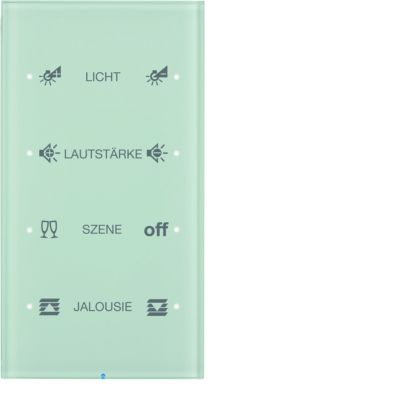 BERKER R.3 Sensor dotykowy poczwórny konfigurowalny szkło biały 75144150 HAGER (75144150)