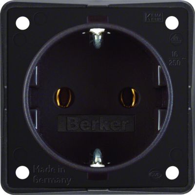 BERKER Integro Flow Gniazdo SCHUKO brąz 947782501 HAGER (947782501)