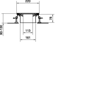 tehalit.BK Kanał współpoziomy wanna stalowa BKWD 200x(90-130)mm stal BKWD200090 HAGER (BKWD200090)