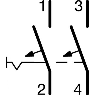 MCB Wyłącznik nadprądowy 10kA/15kA 2P D 2A NDN202 HAGER (NDN202)
