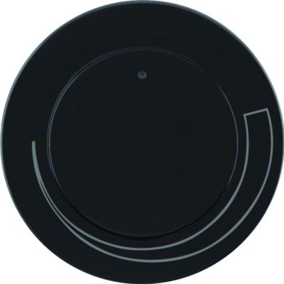 BERKER R.1/R.3 Płytka czołowa z pokrętłem do regulatora obrotów czarna 11372035 HAGER (11372035)