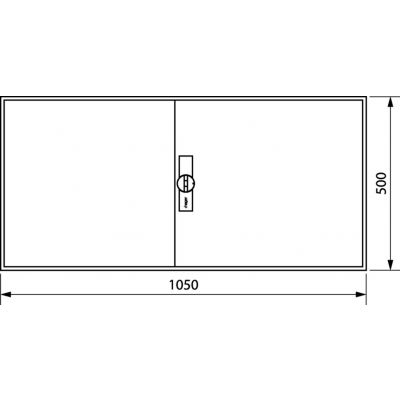 univers Obudowa FW pusta IP44 kl.II 500x1050x160 FWB34D HAGER (FWB34D)