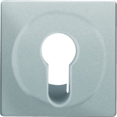 BERKER Q.x Płytka czołowa do łącznika na klucz biały aluminium aksamit lakierowana 15076084 HAGER (15076084)