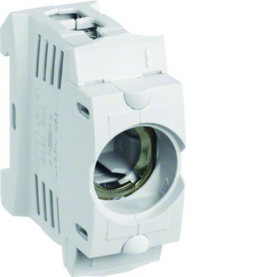 Gniazdo bezp. z tworzywa D02/1 E18 1P SIS 63A 400VAC TS35 zac.kl. 35mm2 LD043 HAGER (LD043)