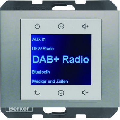 Berker K.5 Radio Touch podtynkowe DAB+ stal szlachetna 29847004 HAGER (29847004)