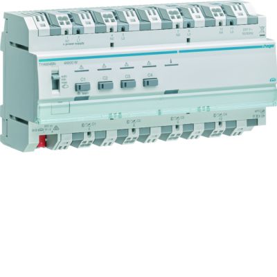 KNX system Ściemniacz uniwersalny 4-kan 4x600 W wielofazowy f. sumowania obc. TYA664BN HAGER (TYA664BN)