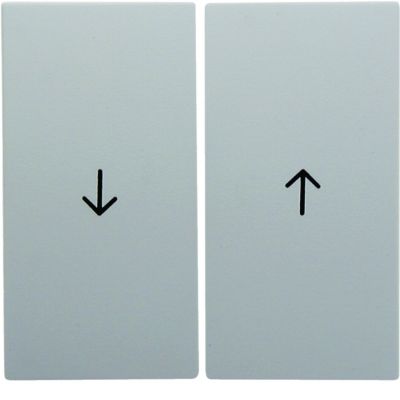 BERKER S.1/B.3/B.7 Klawisze nadrukowany symbol strzałka do łącznika żaluzjowego biały 16251909 HAGER (16251909)