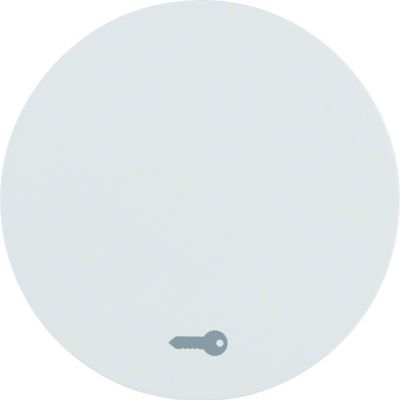 BERKER R.1/R.3 Klawisz nadrukowany symbol klucz do łącznika klaw. pojedyncza biały 16202059 HAGER (16202059)