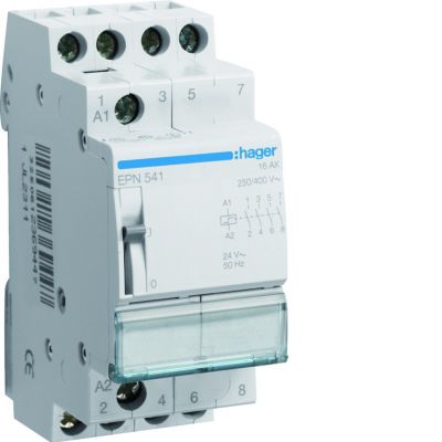Przekaźnik bistabilny 24VAC/12VDC 4Z 16A EPN541 HAGER (EPN541)