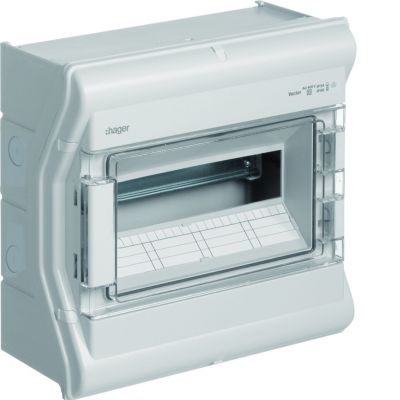 Rozdzielnica modułowa 1x12 natynkowa odporna UV IP65 Vector VE112PN HAGER (VE112PN)