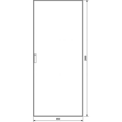 univers Obudowa stojąca IP41 kl.I 850x2000x600mm RAL7035 FG23XE HAGER (FG23XE)