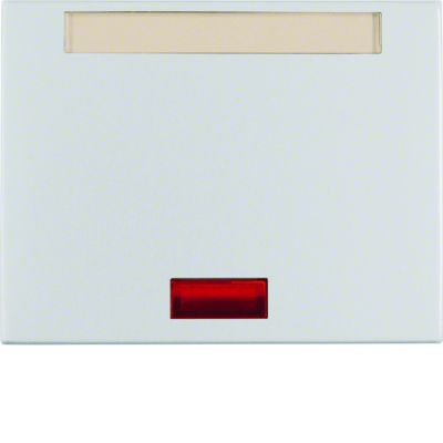 BERKER K.5 Klawisz z 5 dołączonymi soczewkami i pole opisowe aluminium 14157103 HAGER (14157103)