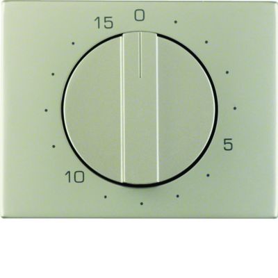 BERKER K.5 Płytka czołowa z pokrętłem do mech łącznika czasowego 0-15 min stal szl 16347104 HAGER (16347104)