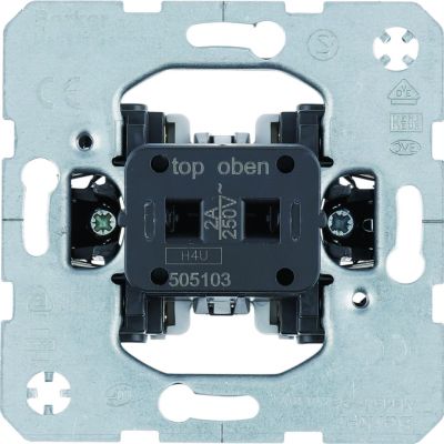 mechanizmy Łącznik przyciskowy do nasadki na kartę hotelową 16 A 1 styk zwierny 1 rozwierny 505203 505103 HAGER (505103)