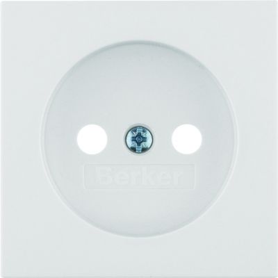 BERKER B.X Płytka czołowa do gniazda bez uziemienia biały 3961038999 HAGER (3961038999)