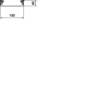 tehalit.AK Podstawa kanału napodł 1-str skos pokrywy 150x40mm stal AKU1500401 HAGER (AKU1500401)