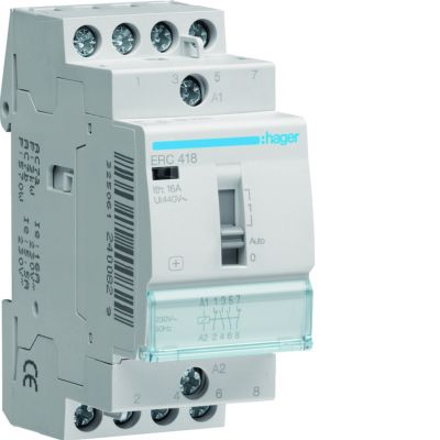 Przekaźnik instalacyjny 230VAC 2Z+2R 16A ERC418 HAGER (ERC418)