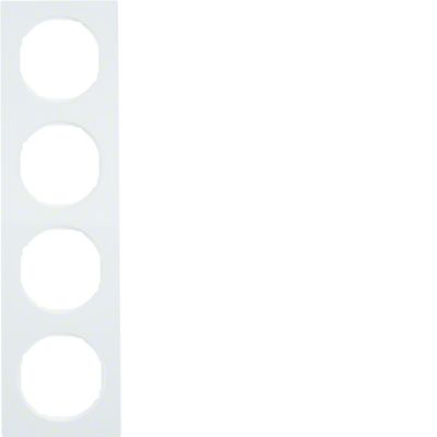 BERKER R.3 Ramka poczwórna biała połysk 10142289 HAGER (10142289)
