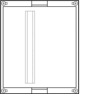 univers N Blok dla zacisków szeregowych pionowych 300x250mm UD21A2 HAGER (UD21A2)