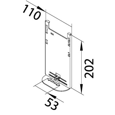 tehalit.BR/BRN Płytka adaptacyjna 210mm G2272 HAGER (G2272)