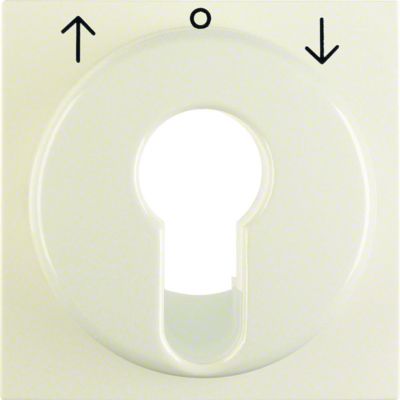 BERKER B.Kwadrat/S.w Płytka czołowa do łącznika żaluzjowego na klucz krem 15068982 HAGER (15068982)