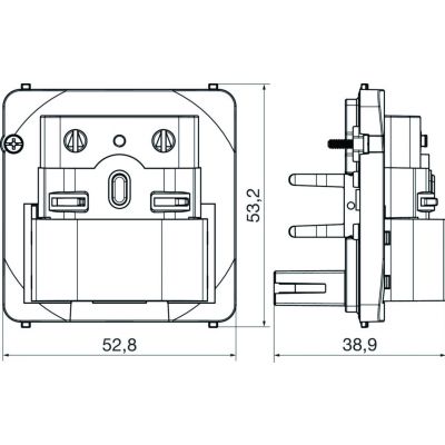 BERKER Q.x Nasadka czujnika ruchu 2,2 m aluminium aksamit lakierowana 85342124 HAGER (85342124)
