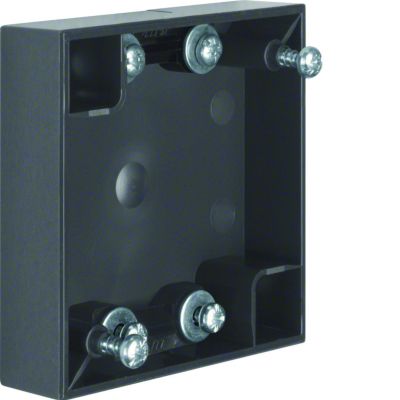 Puszka natynkowa 1-krotna płaska; antracyt połysk; Integro Flow 911522565 HAGER (911522565)