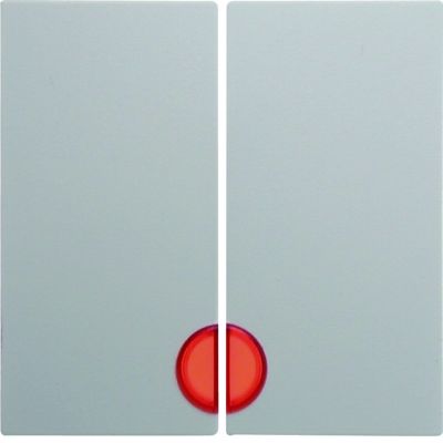 BERKER S.1/B.3/B.7 Klawisze z czerwoną soczewką do łącznika 2-klawiszowych biały 16271909 HAGER (16271909)