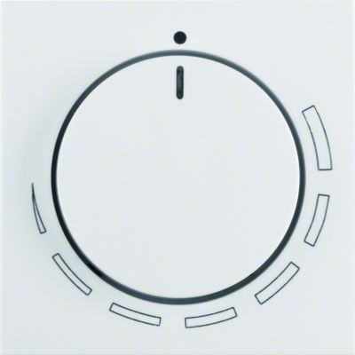 BERKER B.X/S.1 Płytka czołowa z pokrętłem Regulator do regulatora obrotów biały 11378929 HAGER (11378929)