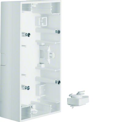 BERKER K.1 Puszka natynkowa podwójna pozioma biały 10527009 HAGER (10527009)