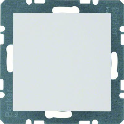 BERKER S.1/B.3/B.7 Zaślepka z płytką czołową bez pazurków rozporowych biały 10091909 HAGER (10091909)