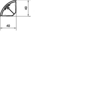 tehalit.EK Kanał narożnikowy 40040 L=2500mm biały (EK4004009016)