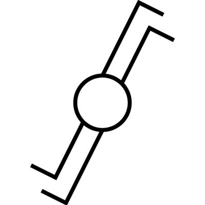 lumina Łącznik schodowy podwójny czarny WL0053 HAGER (WL0053)