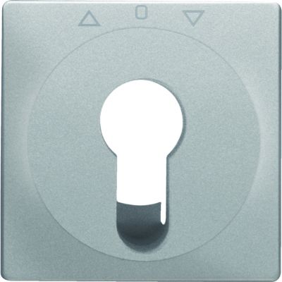 BERKER Q.x Płytka czołowa do łącznika żaluzjowego na klucz aluminium aksamit lakierowana 15066084 HAGER (15066084)