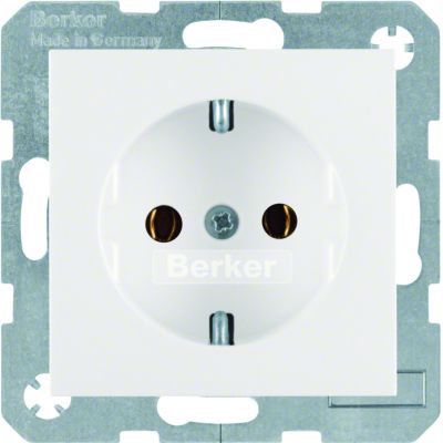 BERKER B.X/S.1 Gniazdo SCHUKO z uziemieniem biały 41438989 HAGER (41438989)