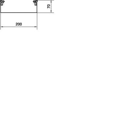 tehalit.AK Podstawa kanału napodł 1-str skos pokrywy 200x70mm stal AKU2000701 HAGER (AKU2000701)