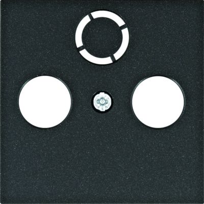 lumina Płytka czołowa RTV-SAT, czarny (WL6313)