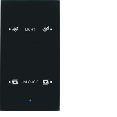 BERKER KNX TS Sensor dotykowy podwójny konfigurowalny szkło czarne 75142935 HAGER (75142935)
