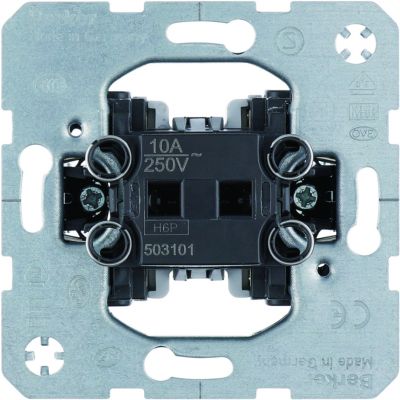 BERKER one.platform Łącznik 1-klawiszowy przyciskowy zestyk zwierny 503101 HAGER (503101)