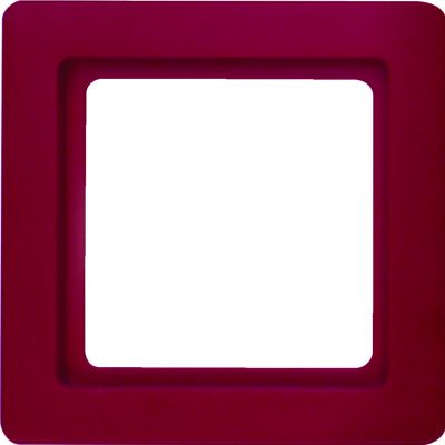 BERKER Q.1 Ramka pojedyncza czerwony aksamit 10116062 HAGER (10116062)