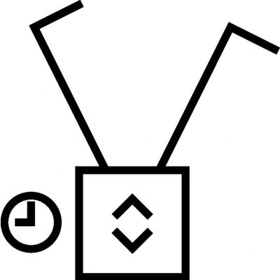 BERKER R.X/1930/Glas Żaluzjowy łącznik czasowy z wyświetlaczem do sterowania żaluzjami biały 85741139 HAGER (85741139)